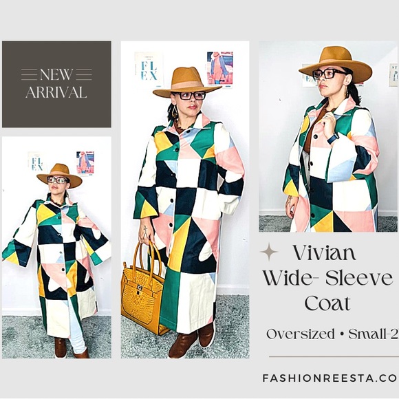 Fashionreesta Jackets & Blazers - Vivian Wide Sleeve Coat: Small-2X